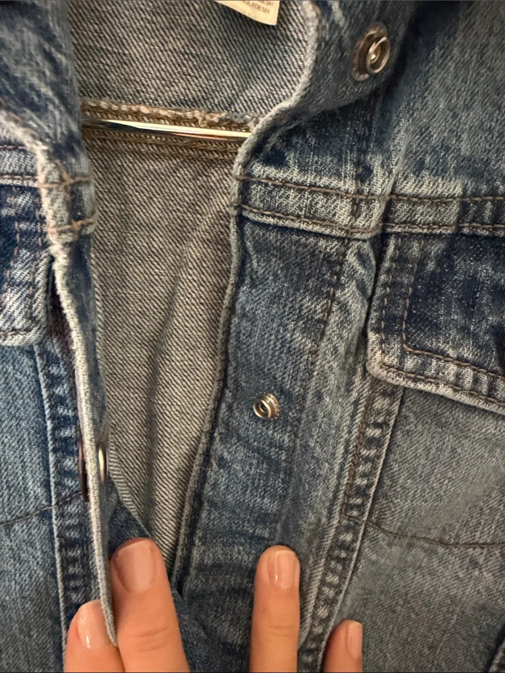 OshKosh B'gosh Classic Blue Denim Jean Jacket Size 14